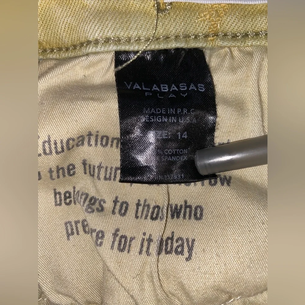 Valabasas‎ Play Jeans V Embroidered Bovs 14 Stretch Adiustable